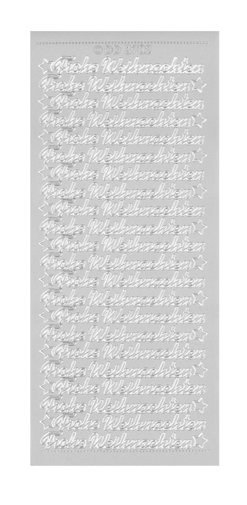 Konturensticker Frohe Weihnachten 1 Bogen 10x23cm