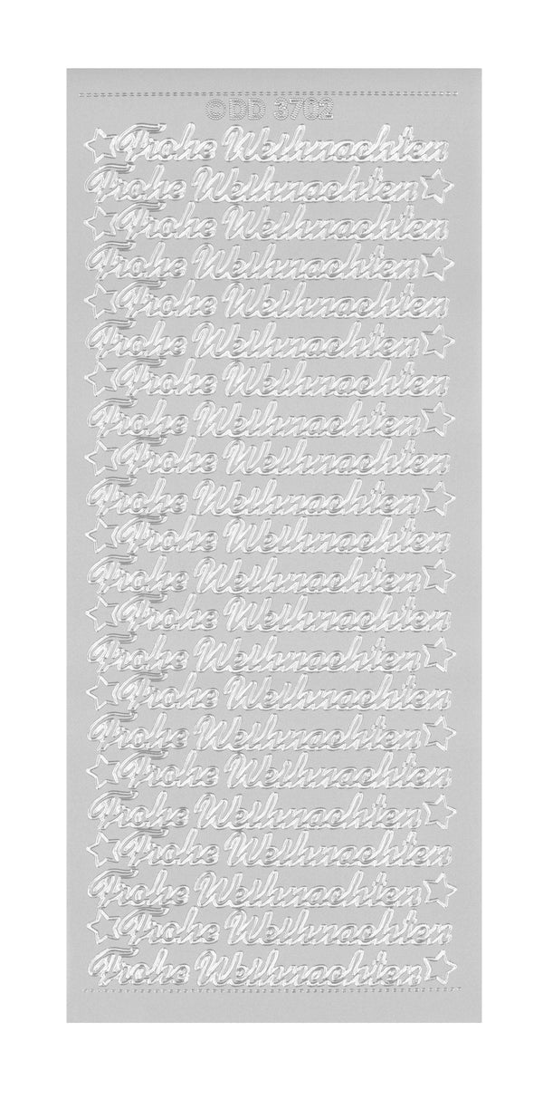 Konturensticker Frohe Weihnachten 1 Bogen 10x23cm