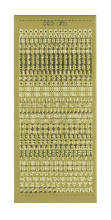 Konturensticker Alphabet in Capitals Großbuchstaben 1 Bogen 10x23cm