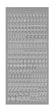 Konturensticker Alphabet curled Kleinbuchstaben 1 Bogen 10x23cm