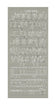 Konturensticker Luxury Alphabet Großbuchstaben Kleinbuchstaben 1 Bogen 10x23cm