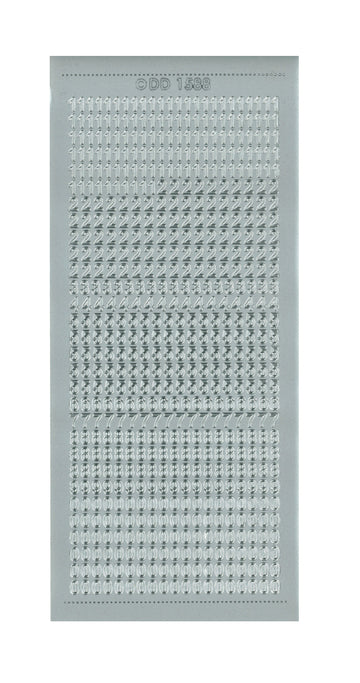 Zahlen Konturensticker 1 Bogen 10x23cm