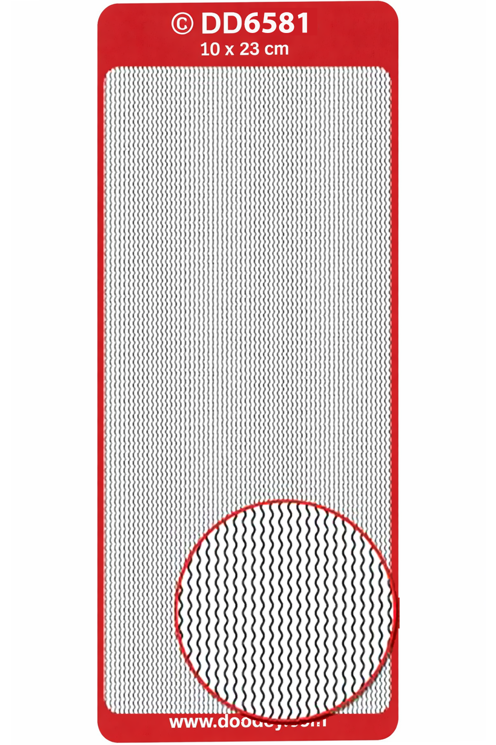 Konturensticker Frames & Corner Waves schwarz 1 Bogen 23x10cm