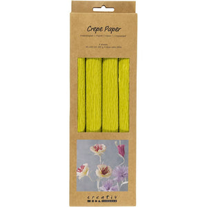 Floristen-Krepppapier 180%  25x60cm 105 g/m² 4 Blatt / Packung