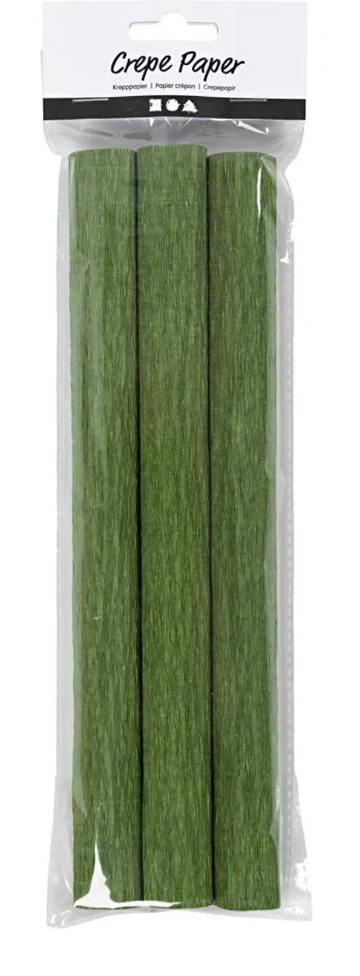 Krepppapier 3 Blätter 25x60cm Kreppanteil: 180% 105 g