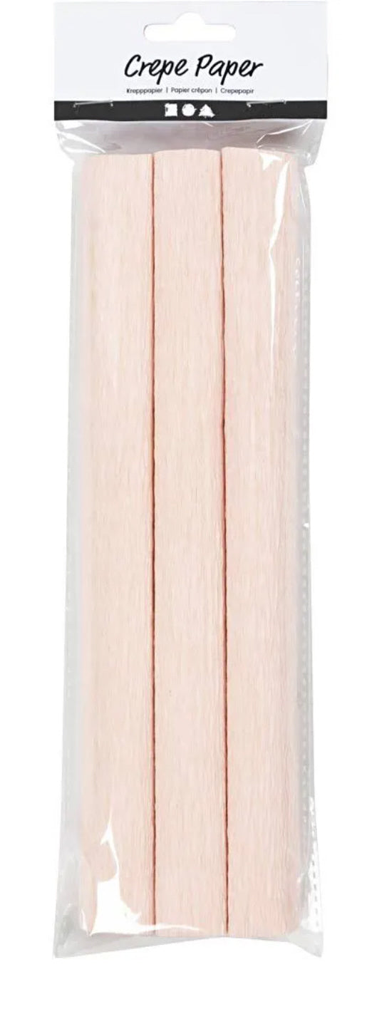 Krepppapier 3 Blätter 25x60cm Kreppanteil: 180% 105 g