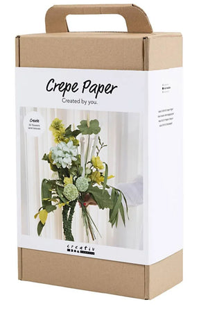 Maxi Kreativ Set Krepppapier Blumenstrauß grün