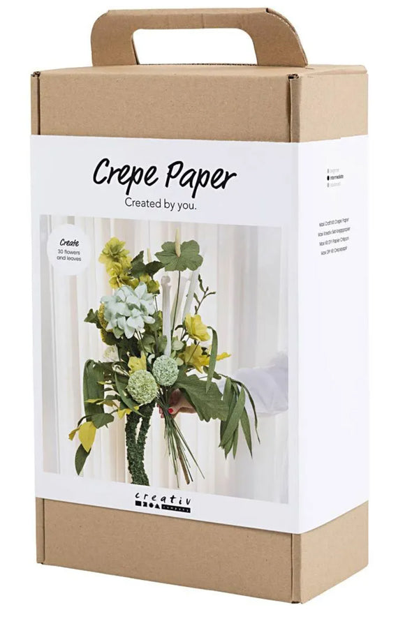 Maxi Kreativ Set Krepppapier Blumenstrauß grün