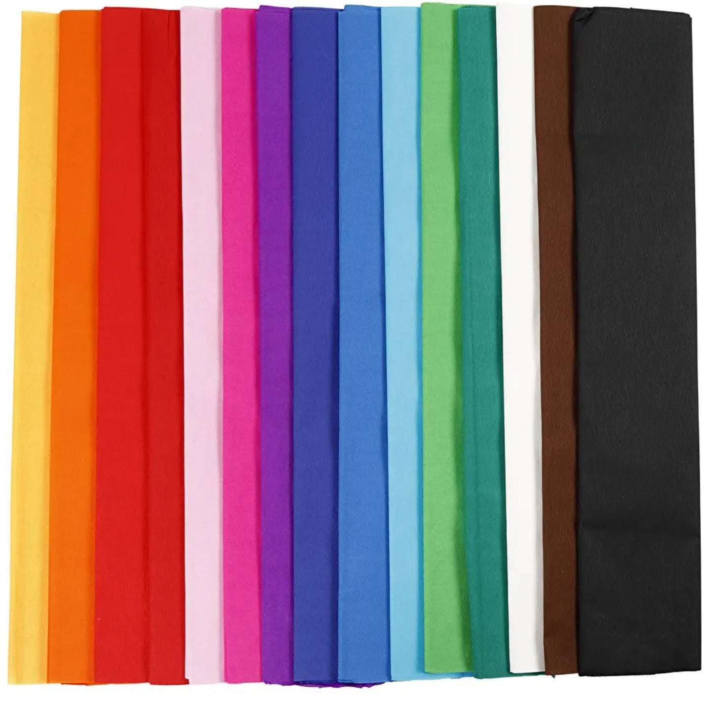 Krepppapier-Set bunt sortiert 15 Bögen L 2,5 m B 50 cm