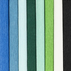Krepppapier Set Kreppanteil: 180% 105g  25x60cm 8 Blatt / 1 Packung