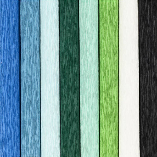 Krepppapier Set Kreppanteil: 180% 105g  25x60cm 8 Blatt / 1 Packung