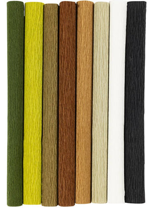 Krepppapier Set Kreppanteil: 180% 105g  25x60cm 8 Blatt / 1 Packung
