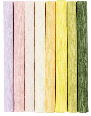Krepppapier Set Kreppanteil: 180% 105g  25x60cm 8 Blatt / 1 Packung