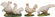 Tauben für 5-7cm Krippenfiguren 3 Stück