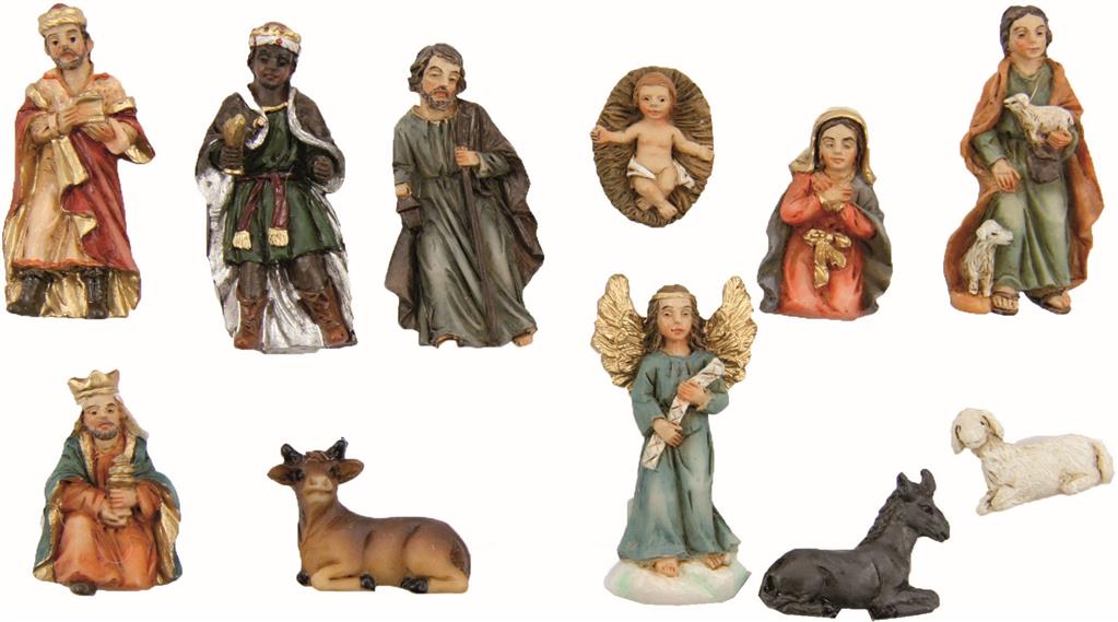 Krippenfiguren Set 11-teilig 5cm