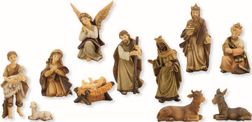 Krippenfiguren Markuskrippe 11-teilig in verschiedenen Größen
