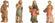 Krippenfiguren Zusatzfiguren Set 4-teilig 5cm