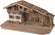 Krippenstall Bogen für 11-15cm Krippenfiguren 80x40x38,5cm