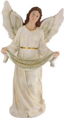Gloria Engel Krippenfigur stehend weiß 100cm