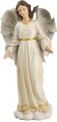 Engel Krippenfigur stehend weiß 40cm