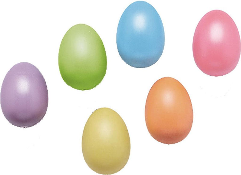 Kunststoff-Eier pastell 6cm 10Stück/Verpackung