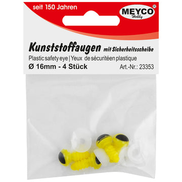 Kunststoffaugen mit Sicherheitsscheibe 4 Stück