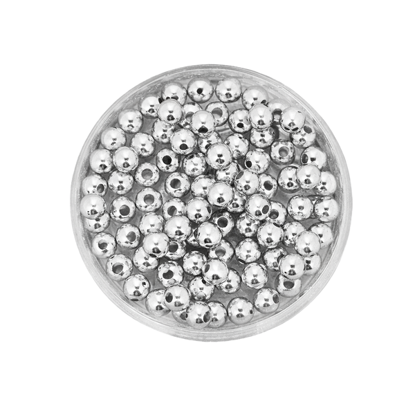 Wachsperlen Metallic rund 4mm 80 Stück/Dose