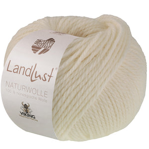 Lana Grossa Landlust Naturwolle Uni 100% norwegische Schurwolle klassisch verzwirnt 50g /85m