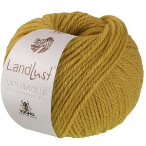 Lana Grossa Landlust Naturwolle Uni 100% norwegische Schurwolle klassisch verzwirnt 50g /85m