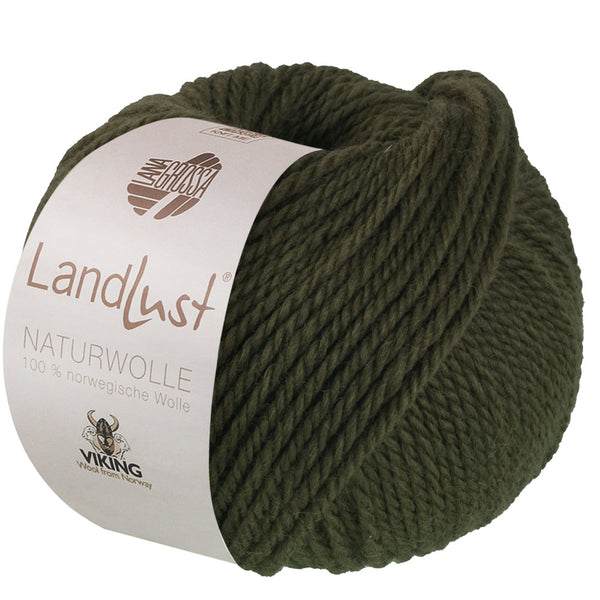Lana Grossa Landlust Naturwolle Uni 100% norwegische Schurwolle klassisch verzwirnt 50g /85m