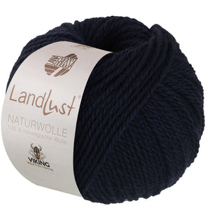 Lana Grossa Landlust Naturwolle Uni 100% norwegische Schurwolle klassisch verzwirnt 50g /85m