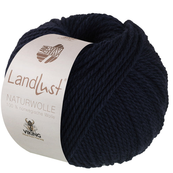 Lana Grossa Landlust Naturwolle Uni 100% norwegische Schurwolle klassisch verzwirnt 50g /85m