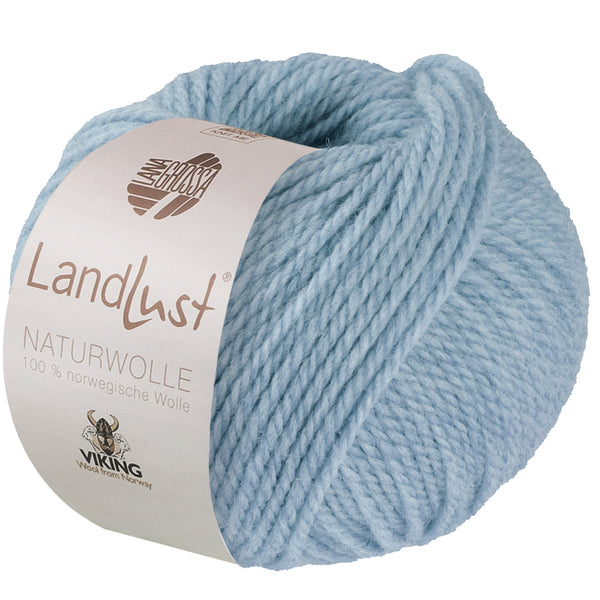 Lana Grossa Landlust Naturwolle Uni 100% norwegische Schurwolle klassisch verzwirnt 50g /85m