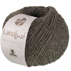 Lana Grossa Landlust Naturwolle Uni 100% norwegische Schurwolle klassisch verzwirnt 50g /85m