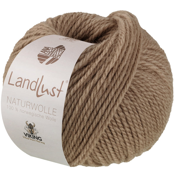 Lana Grossa Landlust Naturwolle Uni 100% norwegische Schurwolle klassisch verzwirnt 50g /85m
