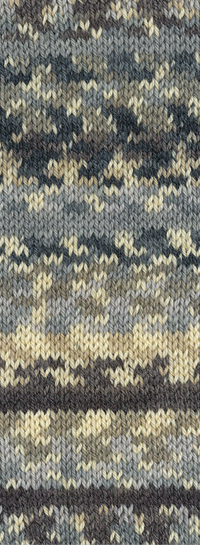 Lana Grossa Landlust Print Naturwolle Uni 100% norwegische Schurwolle klassisch verzwirnt 50g /85m