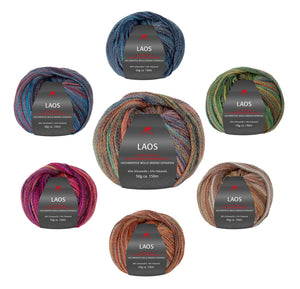 Pro Lana Laos Merinowolle Kettgarn geflochten 50g 150m