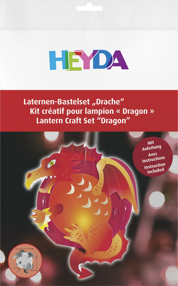 Laternen-Bastel-Set "Drache" A4