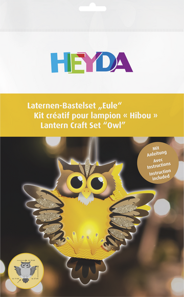 Laternen-Bastel-Set "Eule" A4