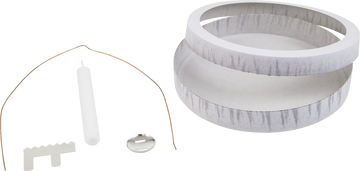 Laternen-Bastel-Set Ø 13 cm weiß