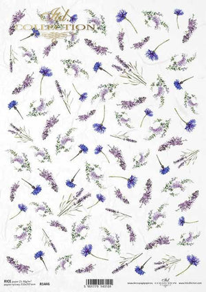 Decoupage-Papier Lavendel A4 - 210x297 mm 1 Stück