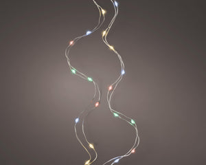 Lichterkette LED Micro Wire Lights 100 LED´s 4,95m batteriebetrieben mehrfarbig
