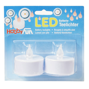 LED Batterie-Teelichter 3V inkl. Batterien 2 Stück