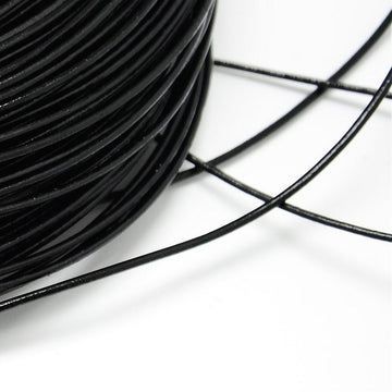 Lederriemen 1mm schwarz 4m