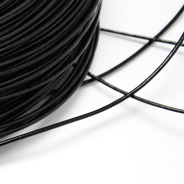 Lederriemen 1mm schwarz 4m