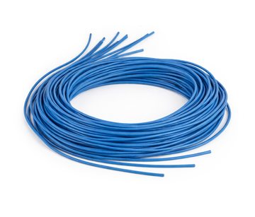 Lederband Riemen hellblau 1m
