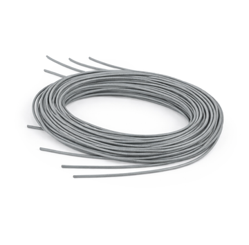 Lederband Riemen grau 1m