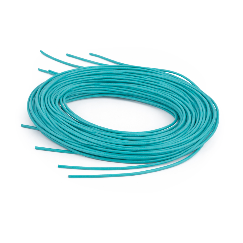 Lederband Riemen türkis 1m