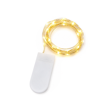 Mini LED-Lichterkette 1m 10 Spots warmweiß batteriebetrieben