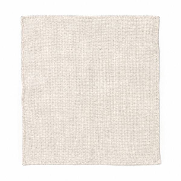 Leinenstoff für Punch Needle naturweiß 34,5 x 34,5 cm
